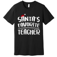 Santas Favorite Teacher Teacher Christmas Premium T-Shirt