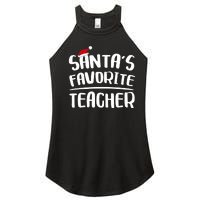 Santas Favorite Teacher Teacher Christmas Women's Perfect Tri Rocker Tank