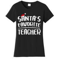 Santas Favorite Teacher Teacher Christmas Women's T-Shirt