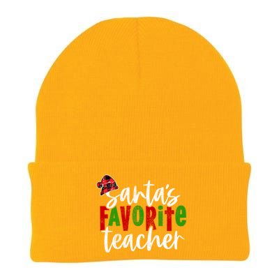 SantaS Favorite Teacher Christmas Teacher Gift Knit Cap Winter Beanie