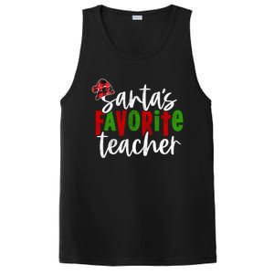 SantaS Favorite Teacher Christmas Teacher Gift PosiCharge Competitor Tank