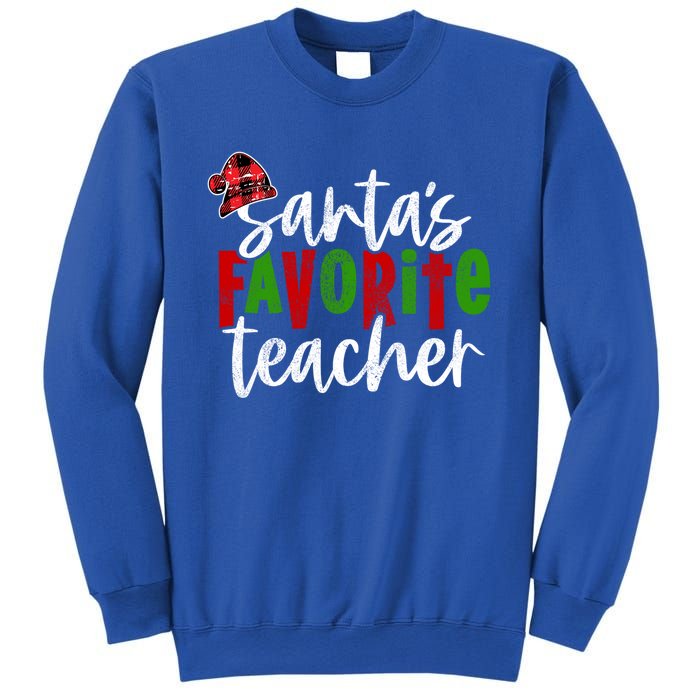 SantaS Favorite Teacher Christmas Teacher Gift Sweatshirt