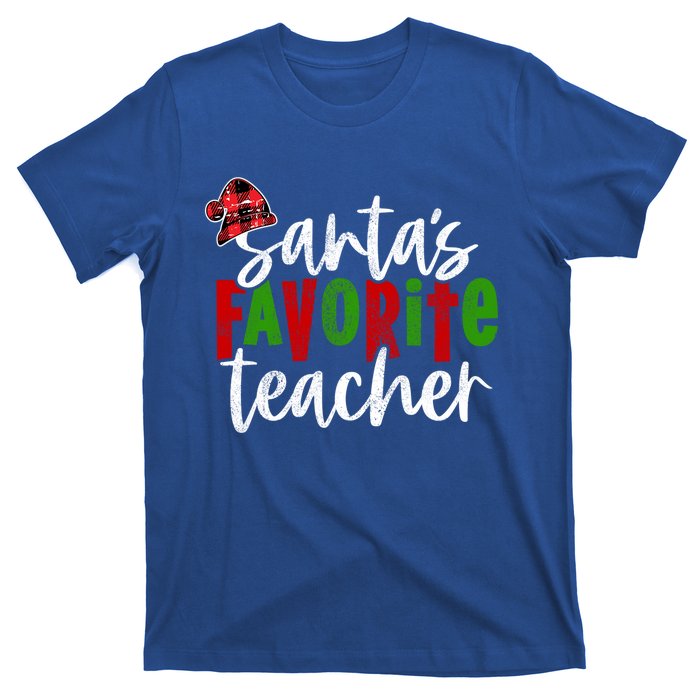 SantaS Favorite Teacher Christmas Teacher Gift T-Shirt