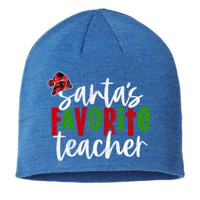 SantaS Favorite Teacher Christmas Teacher Gift Sustainable Beanie