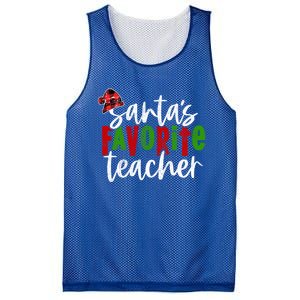 SantaS Favorite Teacher Christmas Teacher Gift Mesh Reversible Basketball Jersey Tank