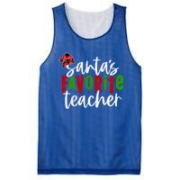 SantaS Favorite Teacher Christmas Teacher Gift Mesh Reversible Basketball Jersey Tank