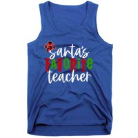 SantaS Favorite Teacher Christmas Teacher Gift Tank Top