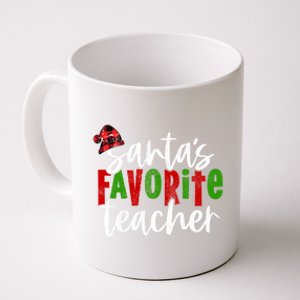 SantaS Favorite Teacher Christmas Teacher Gift Coffee Mug