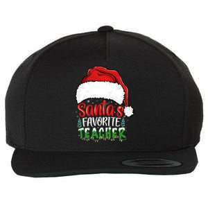 SantaS Favorite Teacher Funny Christmas Teacher Gift Wool Snapback Cap