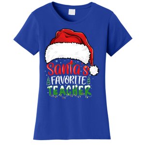 SantaS Favorite Teacher Funny Christmas Teacher Gift Women's T-Shirt