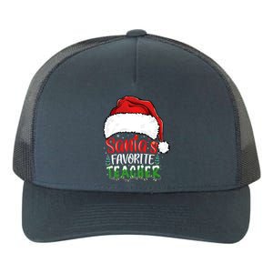 SantaS Favorite Teacher Funny Christmas Teacher Gift Yupoong Adult 5-Panel Trucker Hat