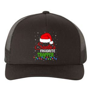 SantaS Favorite Trapper Santa Hat Lights. Funny Christmas Yupoong Adult 5-Panel Trucker Hat