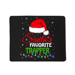 SantaS Favorite Trapper Santa Hat Lights. Funny Christmas Mousepad