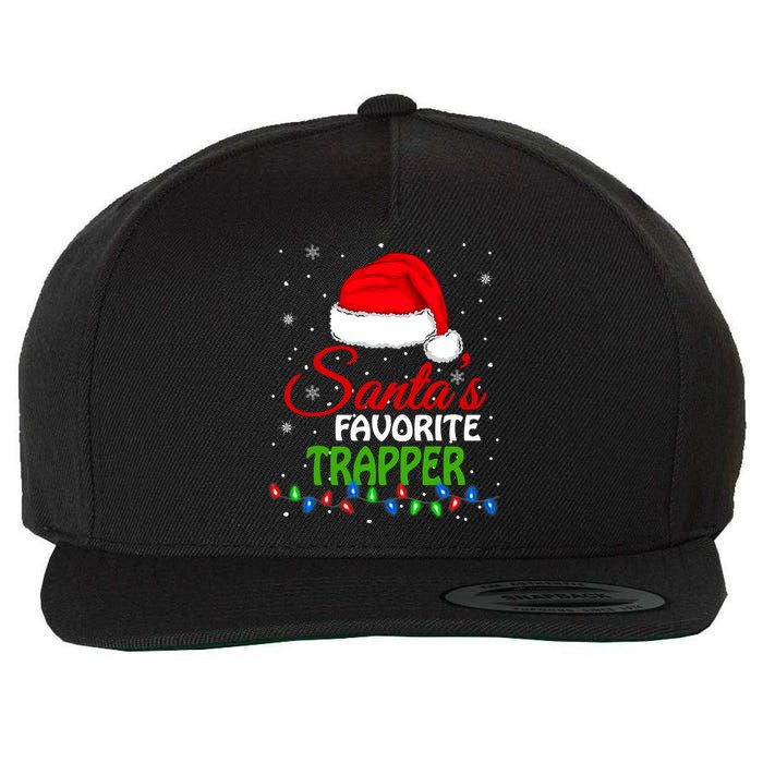 SantaS Favorite Trapper Santa Hat Lights. Funny Christmas Wool Snapback Cap