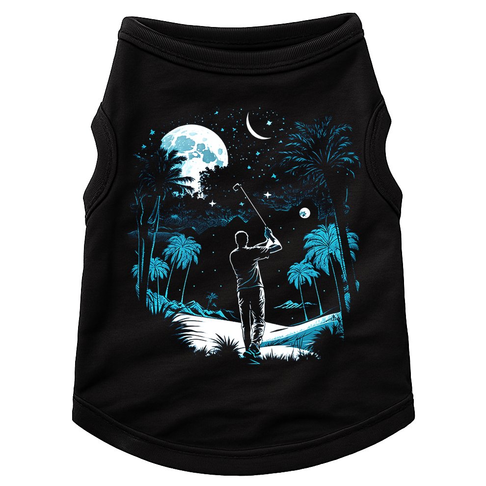 Shoot For The Stars Pro Golf Player Golf Dad Gift For Dad Father's Day Doggie Tank