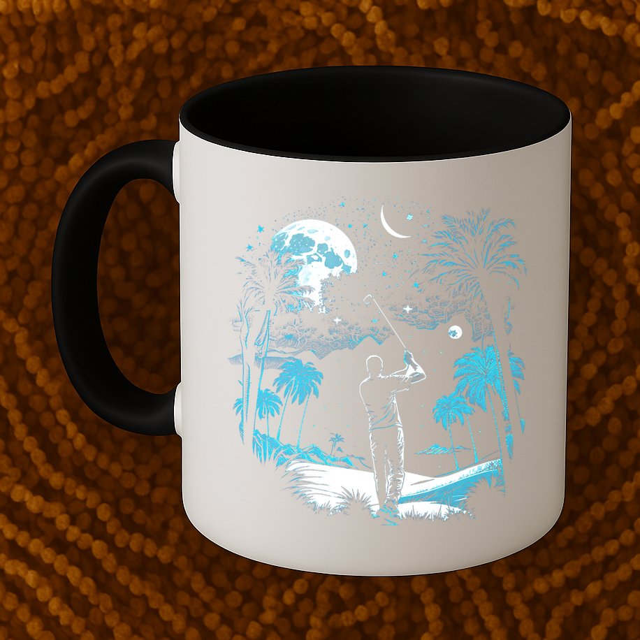 Shoot For The Stars Pro Golf Player Golf Dad Gift For Dad Father's Day Mug