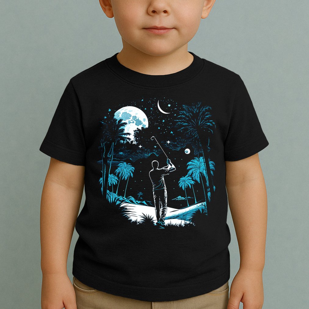 Shoot For The Stars Pro Golf Player Golf Dad Gift For Dad Father's Day Toddler T-Shirt