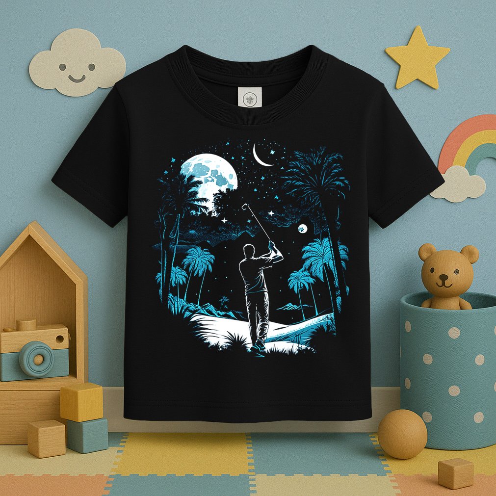 Shoot For The Stars Pro Golf Player Golf Dad Gift For Dad Father's Day Toddler T-Shirt