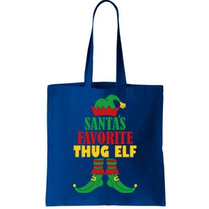 SantaS Favorite Thug Elf Christmas Matching Holiday Gift Tote Bag