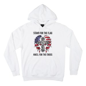 Stand For The Flag Kneel For The Cross Hoodie