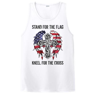 Stand For The Flag Kneel For The Cross PosiCharge Competitor Tank