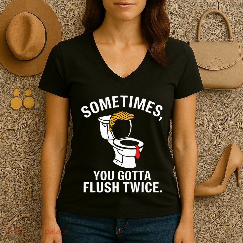 Sometimes For Trump Women's V-Neck T-Shirt