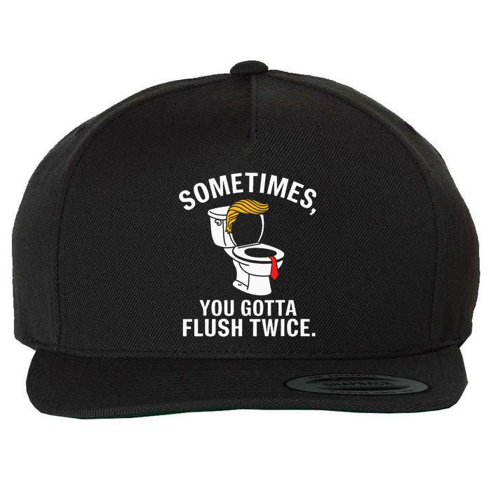 Sometimes For Trump Wool Snapback Cap
