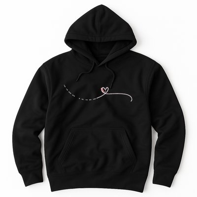 Subtle Fk Trump Morse Code Heart Antimaga Feminist Rights Gift Hoodie