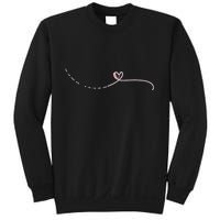 Subtle Fk Trump Morse Code Heart Antimaga Feminist Rights Gift Sweatshirt