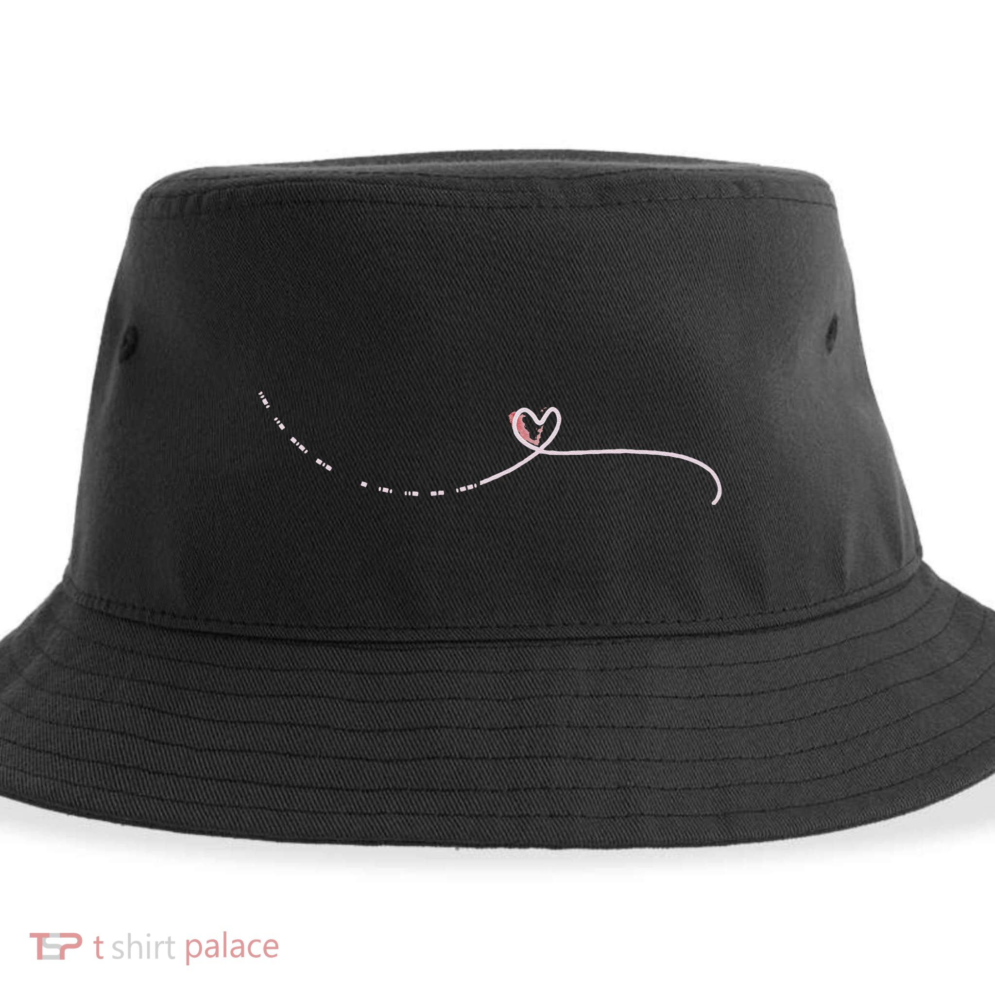 Subtle Fk Trump Morse Code Heart Antimaga Feminist Rights Gift Sustainable Bucket Hat