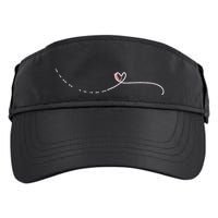 Subtle Fk Trump Morse Code Heart Antimaga Feminist Rights Gift Adult Drive Performance Visor