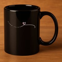 Subtle Fk Trump Morse Code Heart Antimaga Feminist Rights Gift 11oz C Handle Ceramic Mug