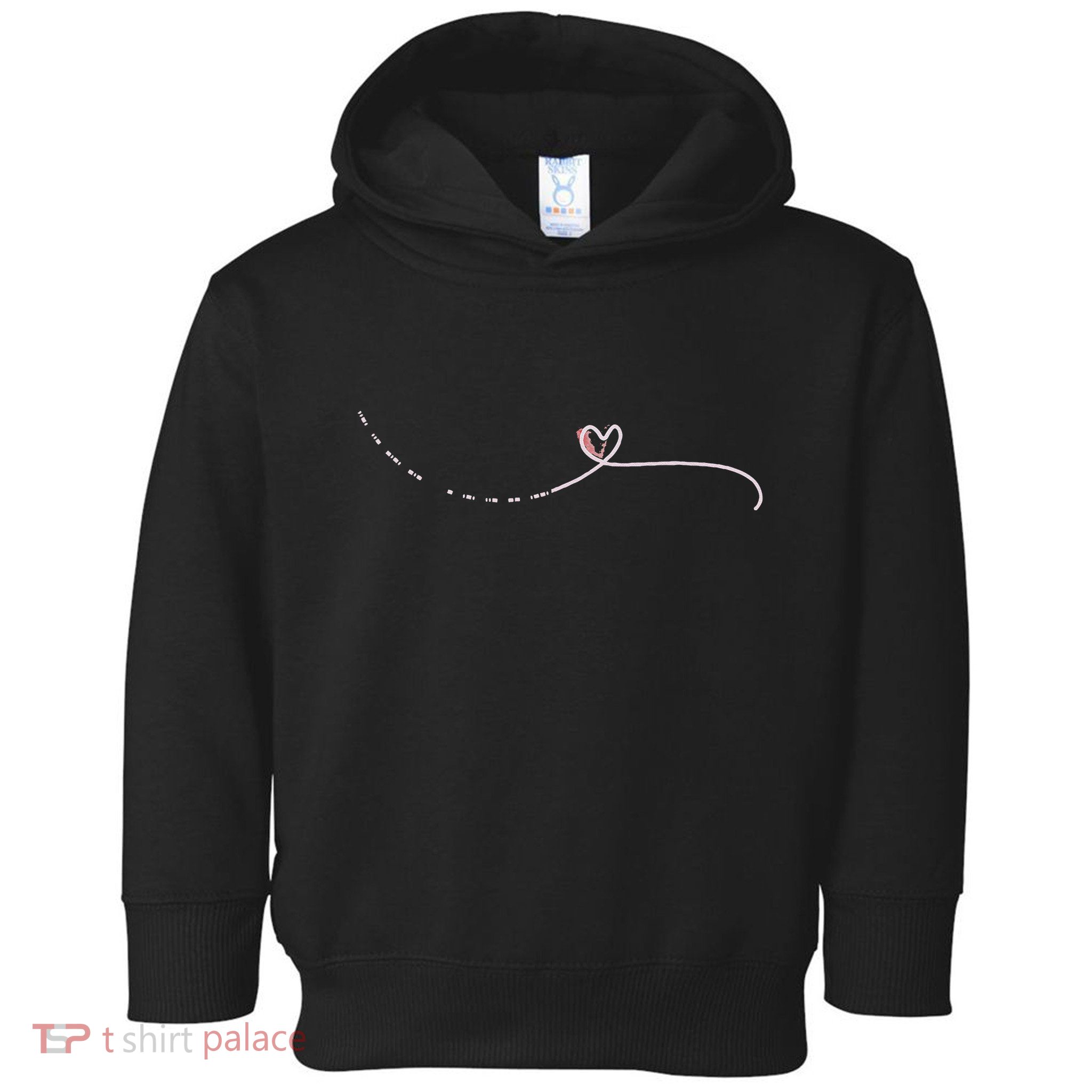 Subtle Fk Trump Morse Code Heart Antimaga Feminist Rights Gift Toddler Hoodie
