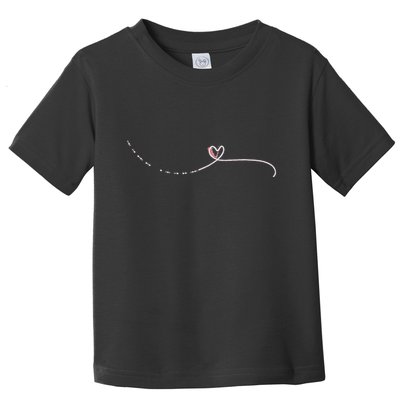 Subtle Fk Trump Morse Code Heart Antimaga Feminist Rights Gift Toddler T-Shirt
