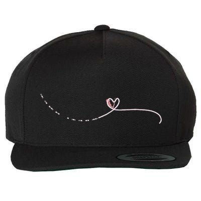 Subtle Fk Trump Morse Code Heart Antimaga Feminist Rights Gift Wool Snapback Cap