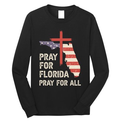 Safe From The Hurricane Milton Pray For Florida Pray For All Long Sleeve Shirt