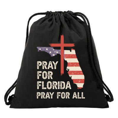 Safe From The Hurricane Milton Pray For Florida Pray For All Drawstring Bag