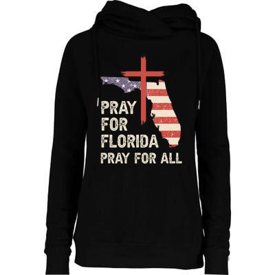 Safe From The Hurricane Milton Pray For Florida Pray For All Womens Funnel Neck Pullover Hood