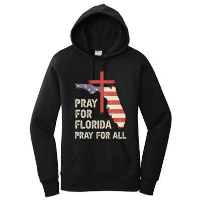 Safe From The Hurricane Milton Pray For Florida Pray For All Women's Pullover Hoodie