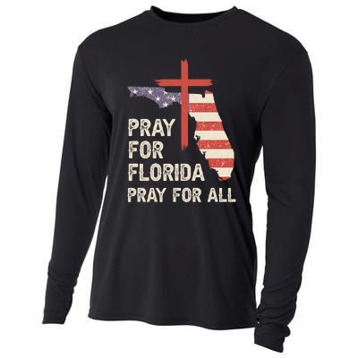 Safe From The Hurricane Milton Pray For Florida Pray For All Cooling Performance Long Sleeve Crew