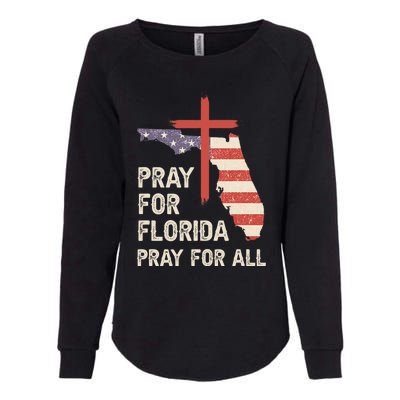 Safe From The Hurricane Milton Pray For Florida Pray For All Womens California Wash Sweatshirt