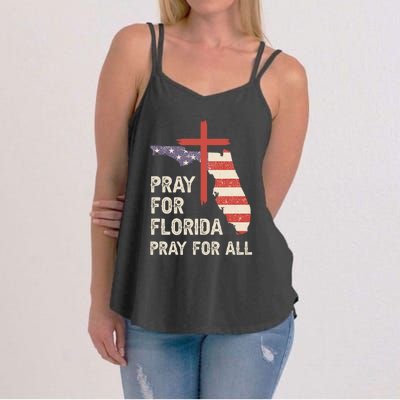 Safe From The Hurricane Milton Pray For Florida Pray For All Women's Strappy Tank