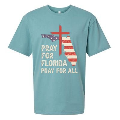 Safe From The Hurricane Milton Pray For Florida Pray For All Sueded Cloud Jersey T-Shirt