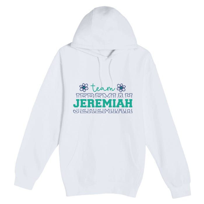 Summer Floral Team Jeremiah Premium Pullover Hoodie