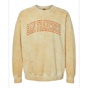 San Francisco Text Colorblast Crewneck Sweatshirt