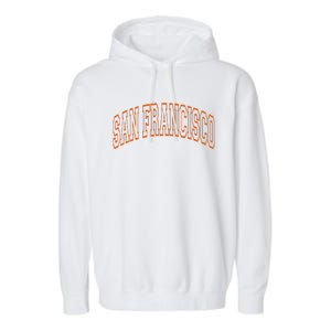 San Francisco Text Garment-Dyed Fleece Hoodie