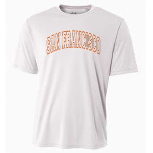 San Francisco Text Cooling Performance Crew T-Shirt