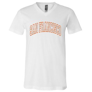 San Francisco Text V-Neck T-Shirt