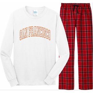 San Francisco Text Long Sleeve Pajama Set