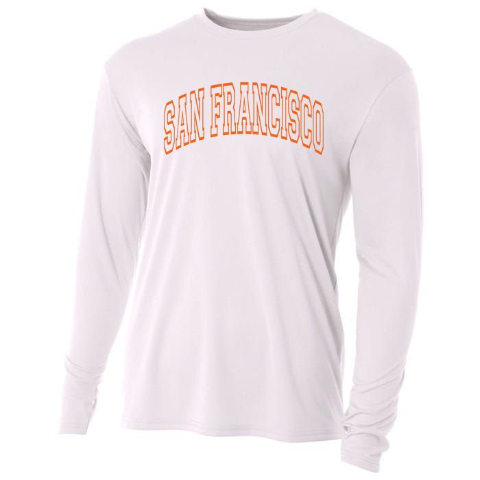 San Francisco Text Cooling Performance Long Sleeve Crew